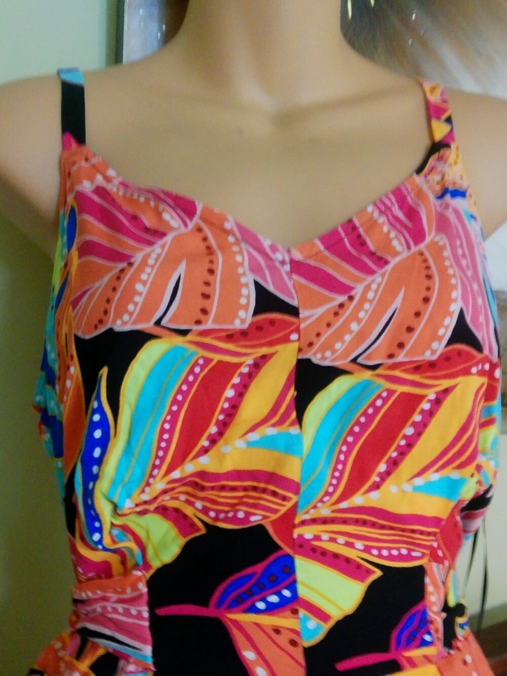 MSK ROMPER SIZE MED NWOT TROPICAL PRINT - Picture 7 of 8